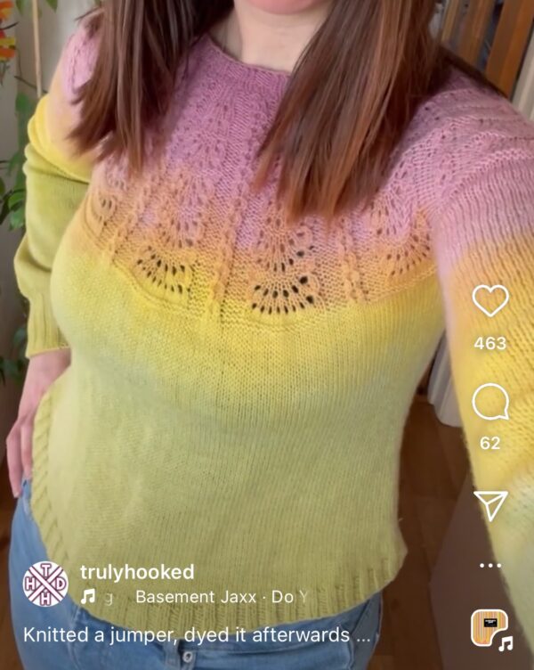 Dip-dyed jumper